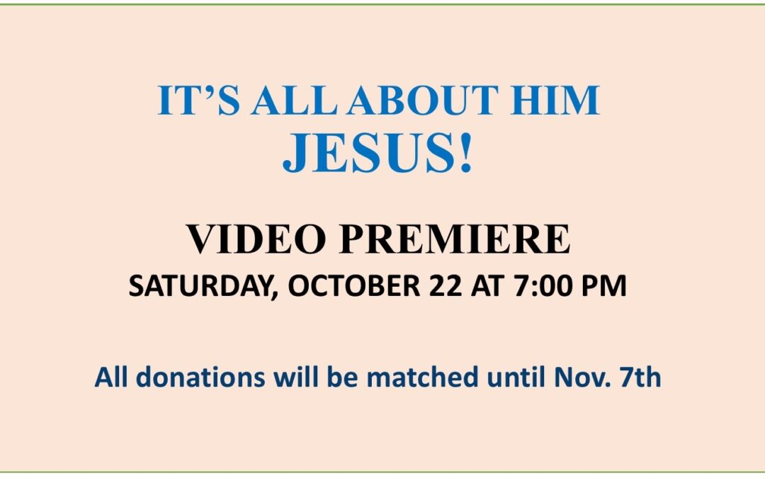 UGM Video Premiere – “It’s All About Him – Jesus”